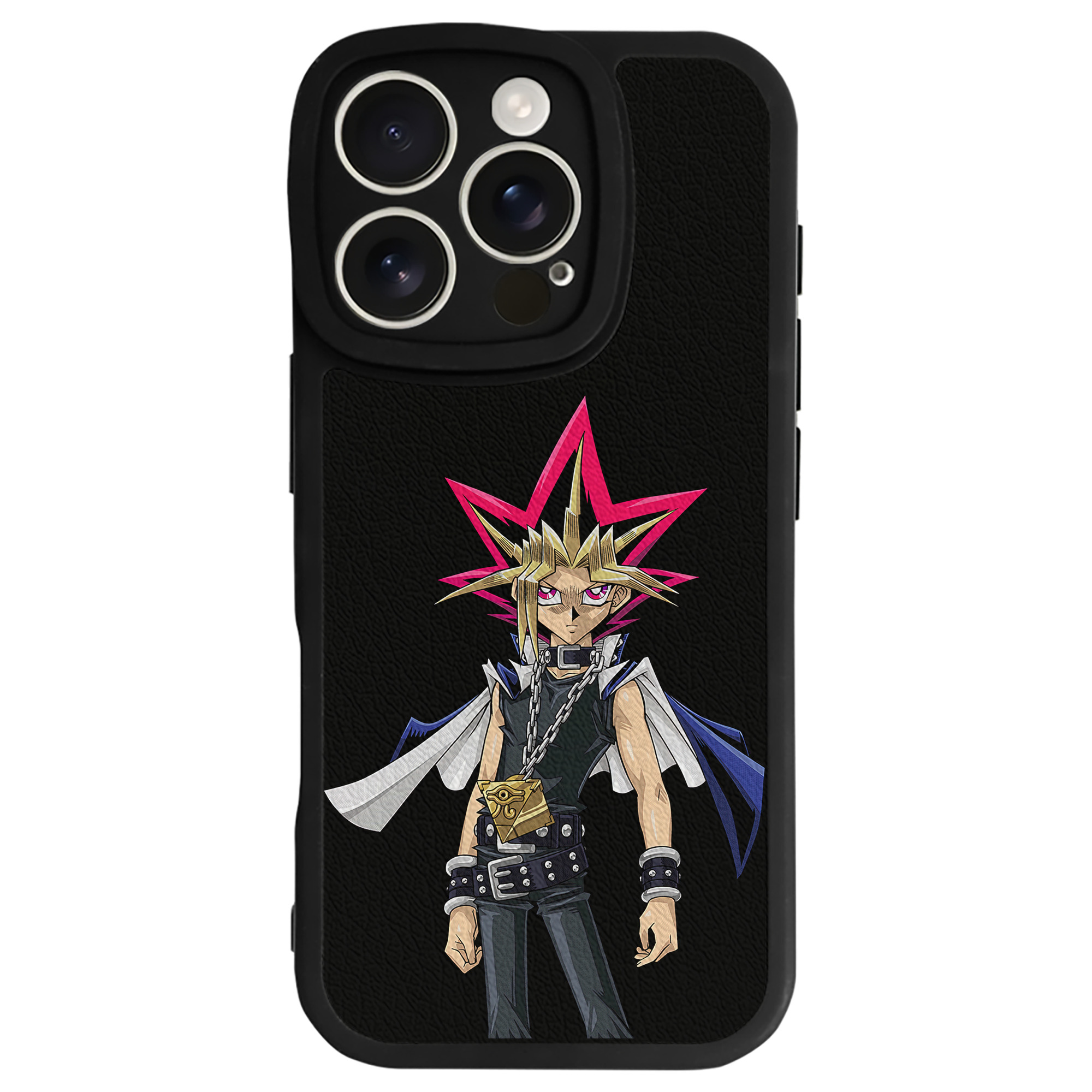 遊☆戯☆王 Yu-Gi-Oh! 【iPhone 16シリーズ対応】シリコンスマホケース（レザー調） 材質：シリコン